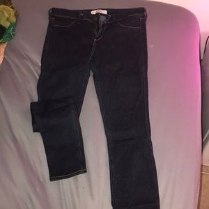 Dark wash skinny jeans